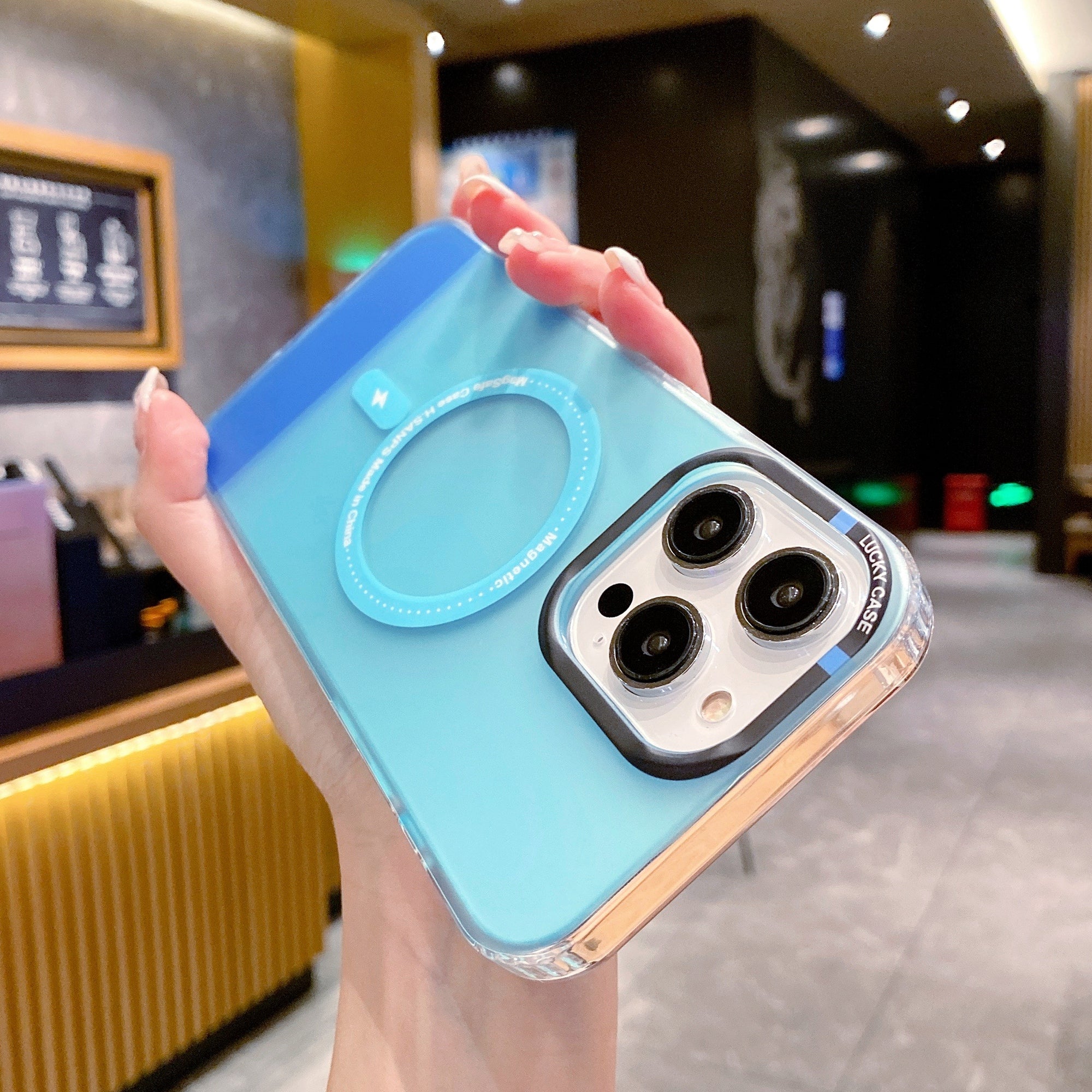 For iPhone 13 Pro Magnetic Phone Case Dual Color IMD Phone Cover For iPhone 13 Pro Magnetic Phone Case Dual Color IMD Phone Cover